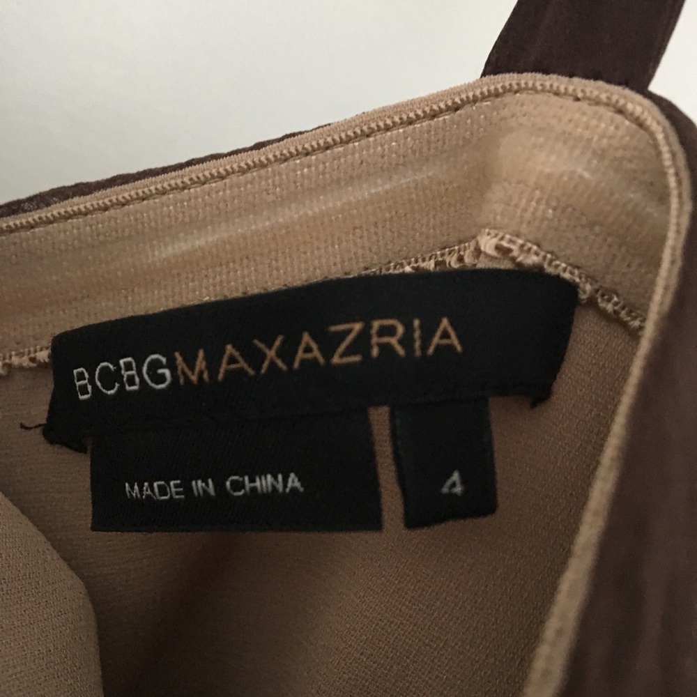 BCBGMaxAzria Front Criss Cross Bridesmaid Dress 4 - Picture 2 of 4